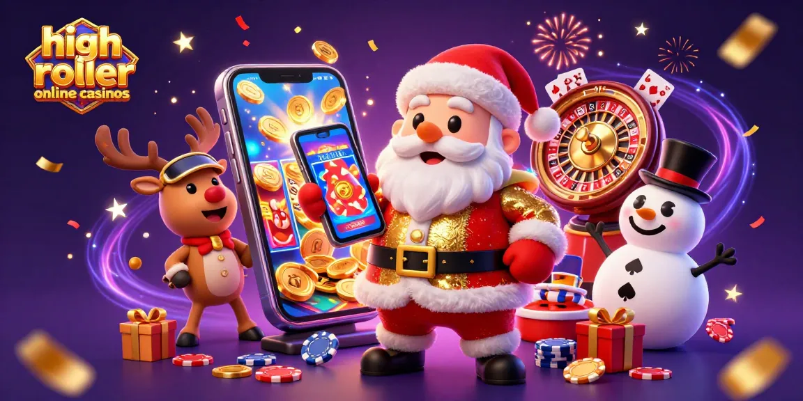 Win big at high roller online casinos with exciting game elements and festive characters.