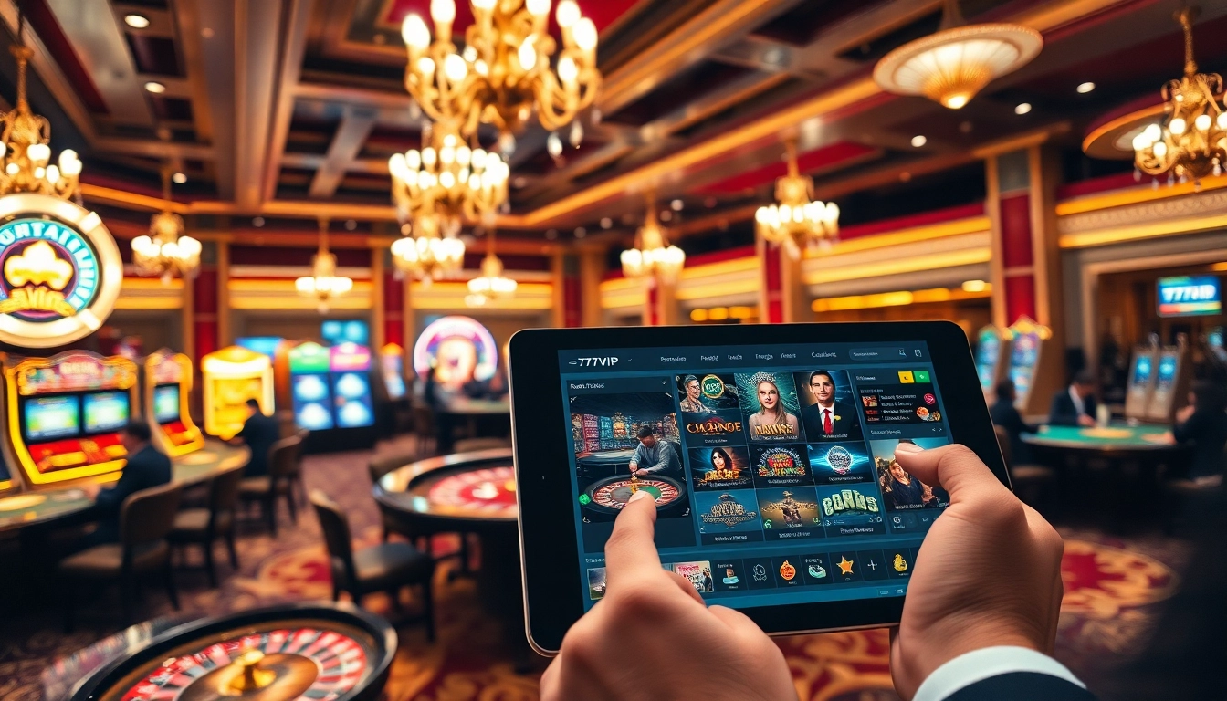 Experience thrilling gaming moments at 777VIP casino with luxurious interiors and exciting betting opportunities.