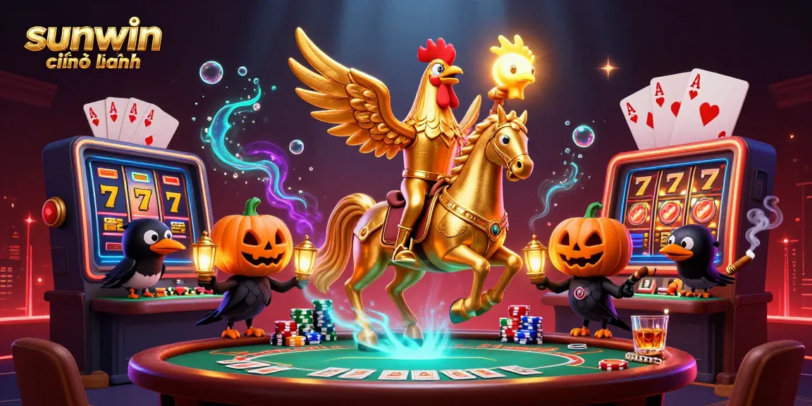 Experience thrilling gameplay at sunwin chính hãng in a vibrant, detailed casino atmosphere.