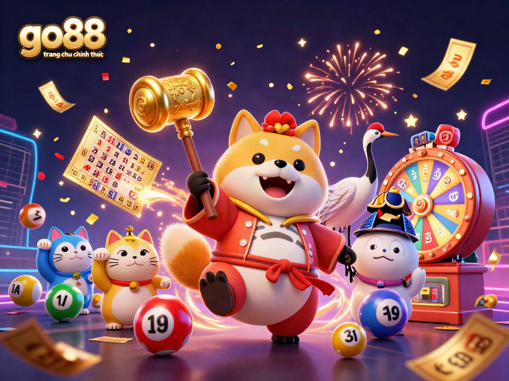 Engage in thrilling gameplay with go88 trang chu chinh thuc at a lively casino scene featuring colorful game elements.