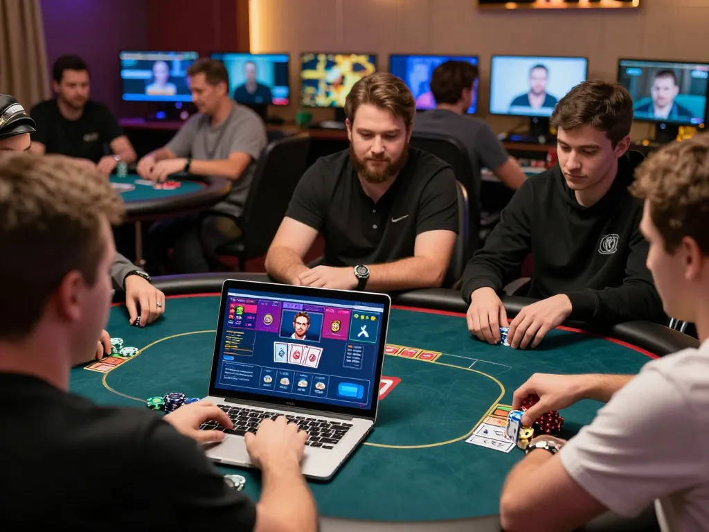Engaged players strategizing during a thrilling online poker game at 789 club.