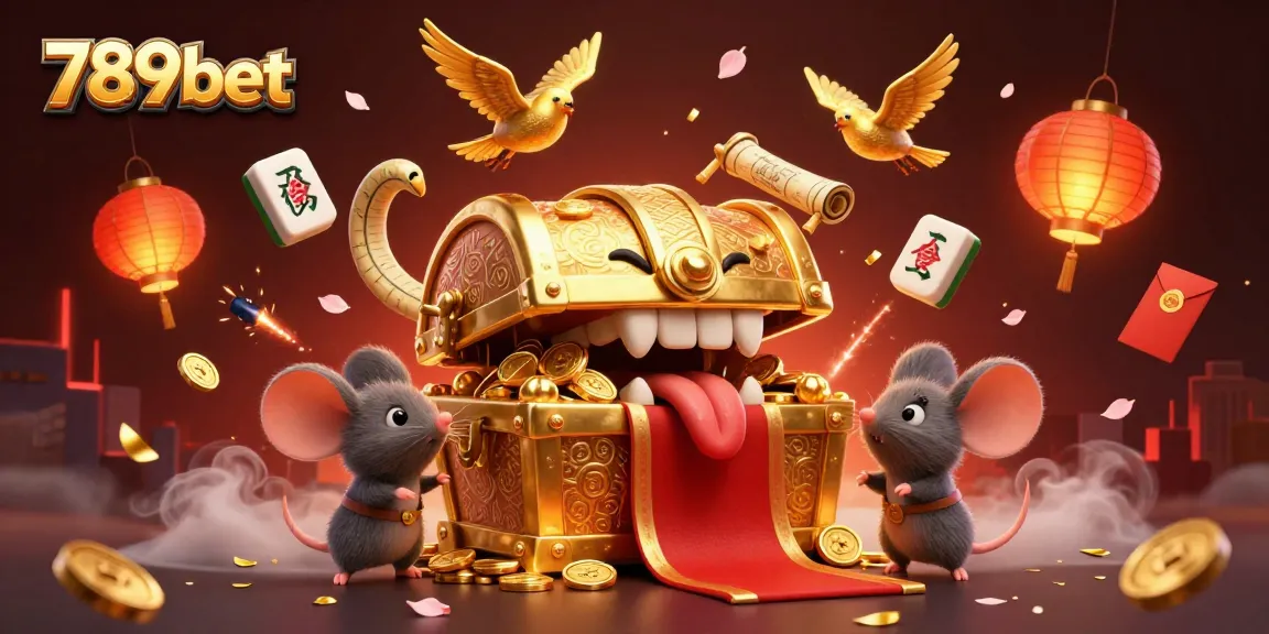 Experience 789bet's interactive gaming with a vibrant 3D treasure theme.