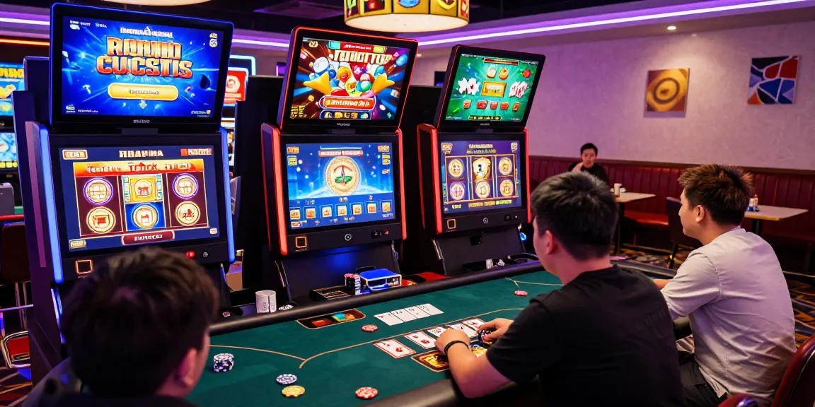 Players enjoying immersive online gaming experience at HAYWIN with vibrant casino atmosphere