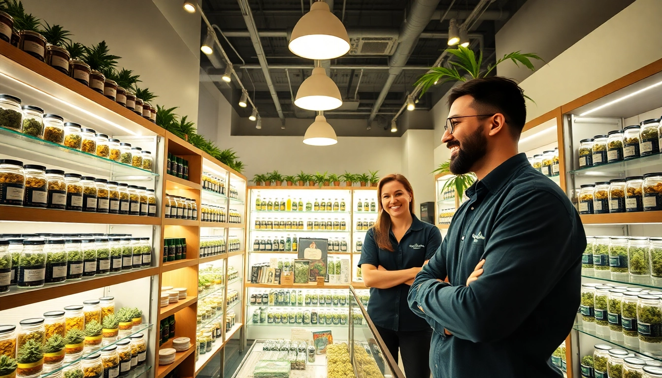 Find where can I buy weed near me at this inviting cannabis store with colorful products.