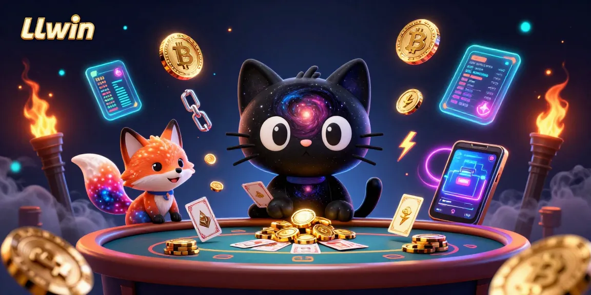 Experience thrilling gameplay at LLwin casino, with vibrant characters and dynamic game elements illustrated.