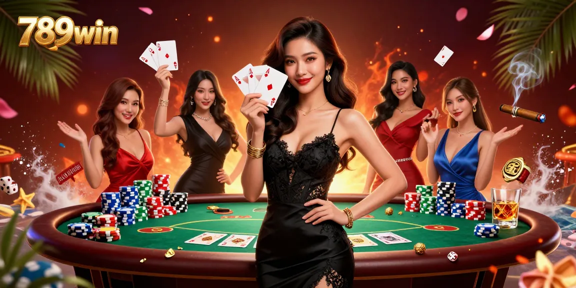 Engage with dynamic 789win gameplay in a luxurious casino filled with excitement and vibrant visuals.