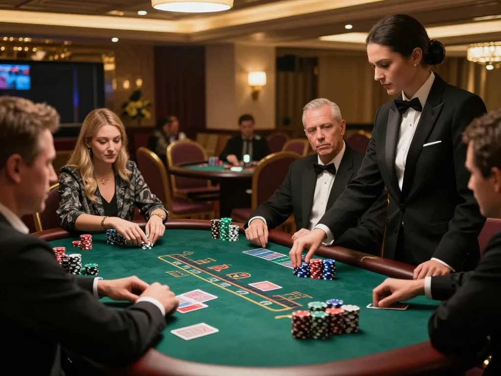 Players experiencing intense blackjack gameplay at GG88 casino, showcasing excitement and strategy.