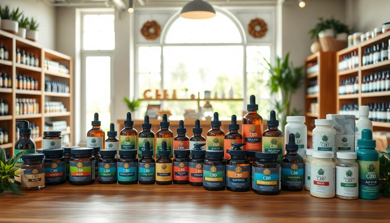 Explora el catálogo de CBD con una variada selección de productos saludables en una tienda acogedora.