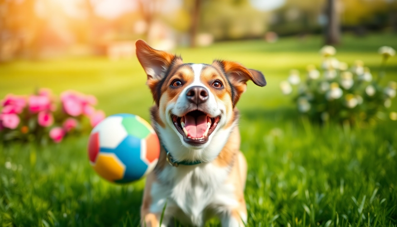 Dog enjoying life outdoors with CBD For Pet enhancing its health and vitality.