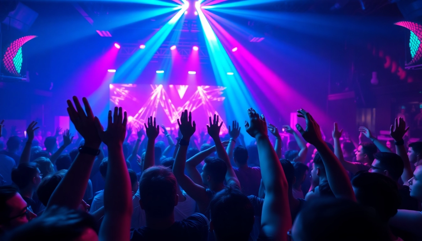 Dancing crowd at a Miami rave highlights the vibrant nightlife and music culture.