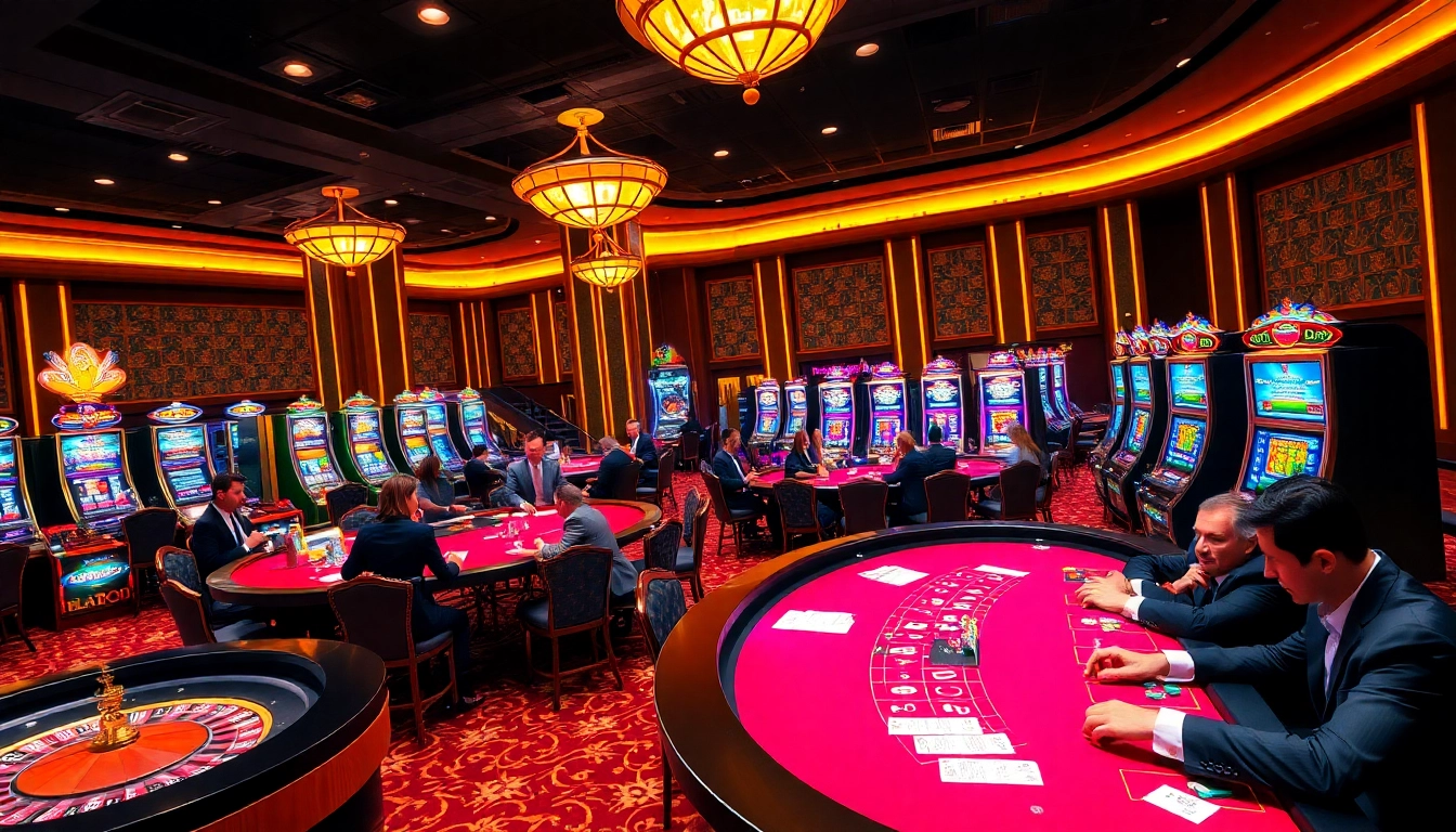 Experience the thrill of rajatoto88 with high-stakes casino games, vibrant slot machines, and elegant players.