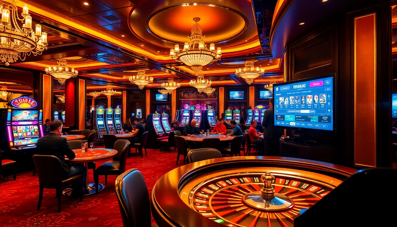 Experience thrill and fun with games at https://rr88co.net/, featuring elegant casino tables and vibrant slot machines.