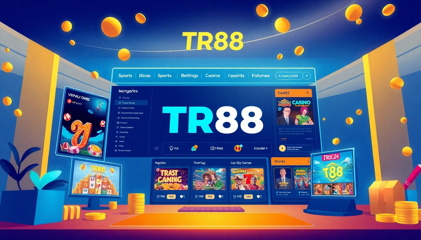 Explore the user-friendly Trang chủ TR88 interface showcasing diverse gaming options and vibrant promotions.