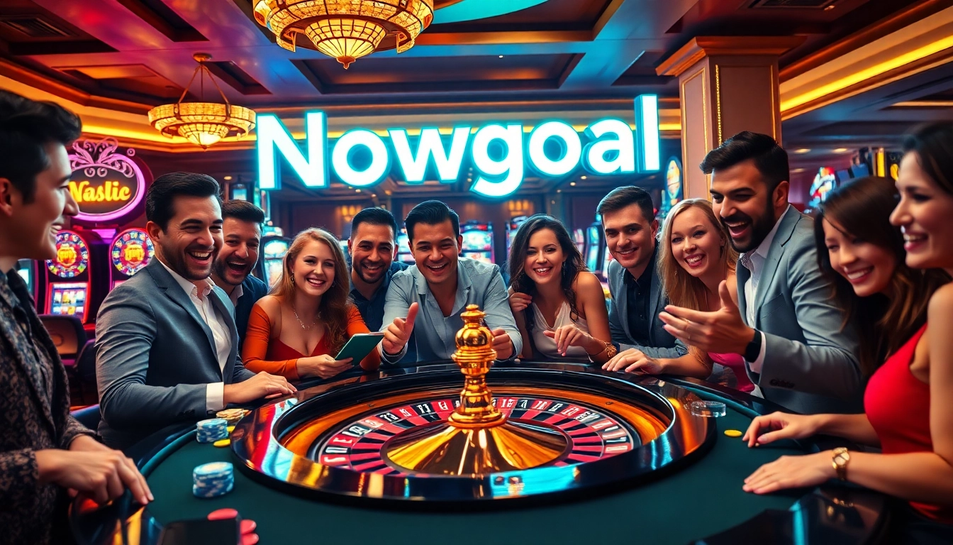 Nowgoal enhances the excitement of gambling with thrilling roulette action in a luxurious casino.