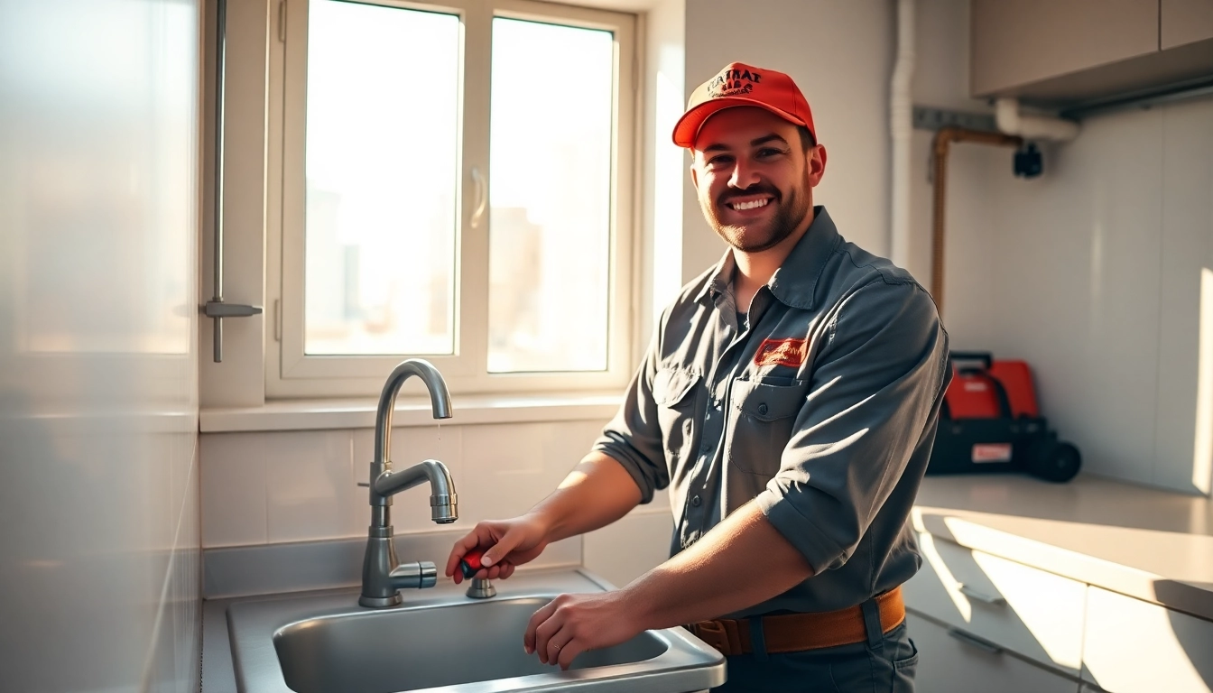 24 hour plumber NYC effectively repairing a leaky sink in a New York City apartment, showcasing professionalism and reliability.